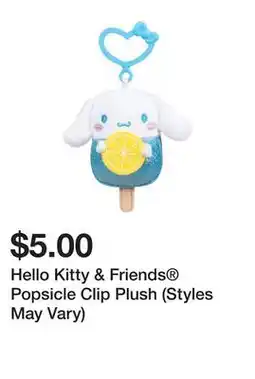 Five Below Hello Kitty & Friends Popsicle Clip Plush (Styles May Vary) offer