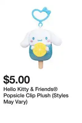 Five Below Hello Kitty & Friends Popsicle Clip Plush (Styles May Vary) offer