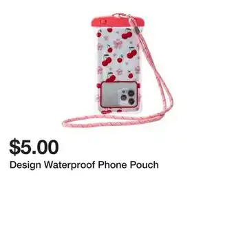 Five Below Design Waterproof Phone Pouch offer
