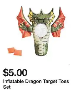 Five Below Inflatable Dragon Target Toss Set offer