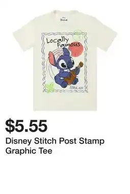 Five Below Disney Stitch Post Stamp Graphic Tee offer
