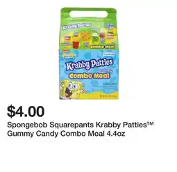 Five Below Spongebob Squarepants Krabby Patties Gummy Candy Combo Meal 4.4oz offer