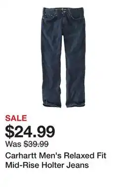 Tractor Supply Company Carhartt Men's Relaxed Fit Mid-Rise Holter Jeans offer