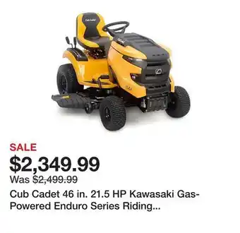 Tractor Supply Company Cub Cadet 46 in. 21.5 HP Kawasaki Gas-Powered Enduro Series Riding Lawn Mower offer