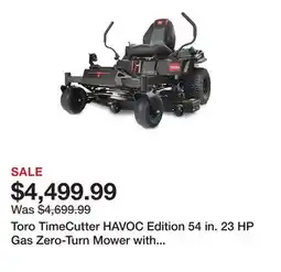 Tractor Supply Company Toro TimeCutter HAVOC Edition 54 in. 23 HP Gas Zero-Turn Mower with MyRIDE, Kawasaki Engine offer