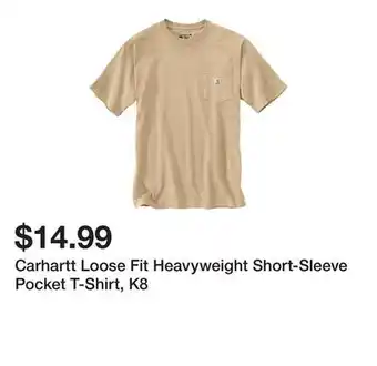 Tractor Supply Company Carhartt Loose Fit Heavyweight Short-Sleeve Pocket T-Shirt, K8 offer