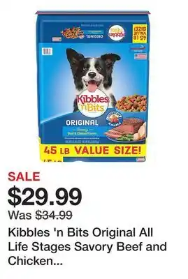Tractor Supply Company Kibbles 'n Bits Original All Life Stages Savory Beef and Chicken Recipe Dry Dog Food offer