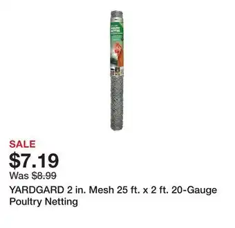 Tractor Supply Company YARDGARD 2 in. Mesh 25 ft. x 2 ft. 20-Gauge Poultry Netting offer