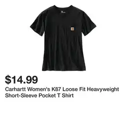 Tractor Supply Company Carhartt Women's K87 Loose Fit Heavyweight Short-Sleeve Pocket T Shirt offer