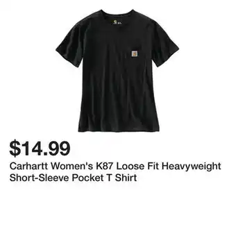 Tractor Supply Company Carhartt Women's K87 Loose Fit Heavyweight Short-Sleeve Pocket T Shirt offer