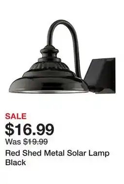 Tractor Supply Company Red Shed Metal Solar Lamp Black offer