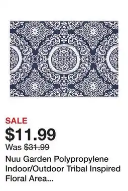 Tractor Supply Company Nuu Garden Polypropylene Indoor/Outdoor Tribal Inspired Floral Area Rug, 5.3 ft. x 7.3 ft offer
