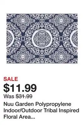 Tractor Supply Company Nuu Garden Polypropylene Indoor/Outdoor Tribal Inspired Floral Area Rug, 5.3 ft. x 7.3 ft offer