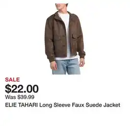 Marshalls ELIE TAHARI Long Sleeve Faux Suede Jacket offer
