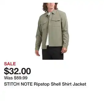 Marshalls STITCH NOTE Ripstop Shell Shirt Jacket offer
