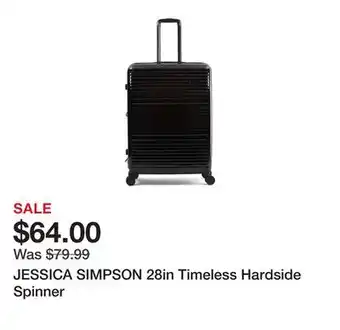 Marshalls JESSICA SIMPSON 28in Timeless Hardside Spinner offer