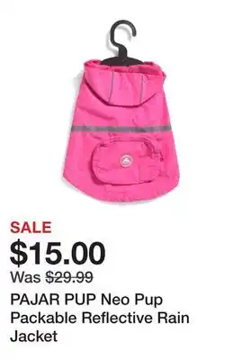 Marshalls PAJAR PUP Neo Pup Packable Reflective Rain Jacket offer
