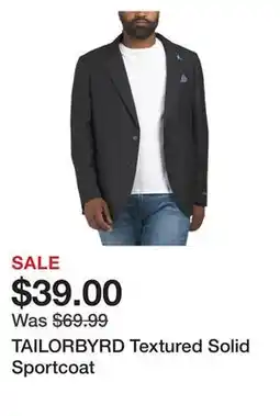Marshalls TAILORBYRD Textured Solid Sportcoat offer