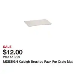 Marshalls MDESIGN Kaleigh Brushed Faux Fur Crate Mat offer