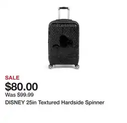 Marshalls DISNEY 25in Textured Hardside Spinner offer