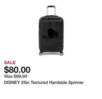 Marshalls DISNEY 25in Textured Hardside Spinner offer