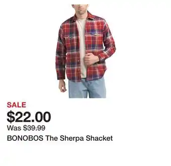 Marshalls BONOBOS The Sherpa Shacket offer