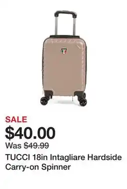 Marshalls TUCCI 18in Intagliare Hardside Carry-on Spinner offer