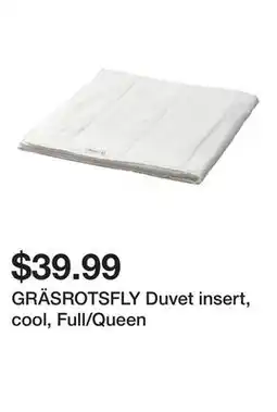 Ikea GRÄSROTSFLY Duvet insert, cool, Full/Queen offer