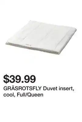 Ikea GRÄSROTSFLY Duvet insert, cool, Full/Queen offer
