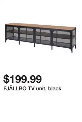 Ikea FJÄLLBO TV unit, black offer