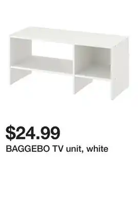 Ikea BAGGEBO TV unit, white offer