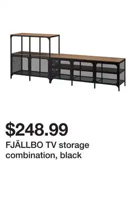 Ikea FJÄLLBO TV storage combination, black offer