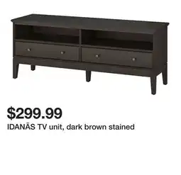 Ikea IDANÄS TV unit, dark brown stained offer