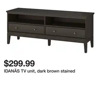Ikea IDANÄS TV unit, dark brown stained offer