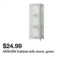 Ikea IVÖSJÖN Cabinet with doors, green offer