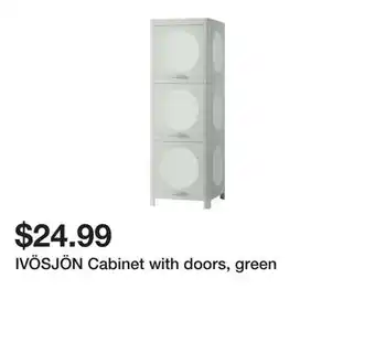 Ikea IVÖSJÖN Cabinet with doors, green offer