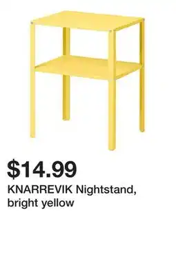 Ikea KNARREVIK Nightstand, bright yellow offer