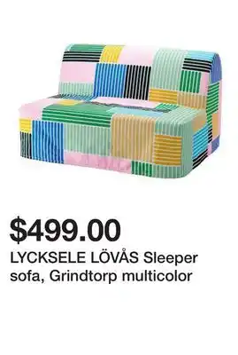 Ikea LYCKSELE LÖVÅS Sleeper sofa, Grindtorp multicolor offer
