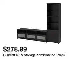 Ikea BRIMNES TV storage combination, black offer