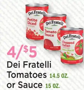 Heinen's Dei Fratelli Tomatoes 14.5 OZ. or Sauce offer