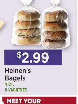 Heinen's Heinen's Bagels offer