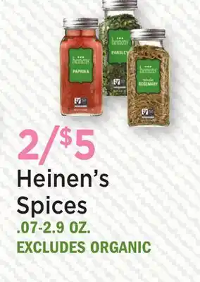 Heinen's Heinen's Spices offer