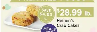 Heinen's Heinen's Crab Cakes offer