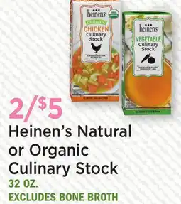 Heinen's Heinen's Natural or Organic Culinary Stock offer