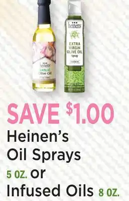 Heinen's Heinen's Oil Sprays 5 OZ. or Infused Oils 8 OZ offer