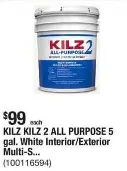 The Home Depot KILZ KILZ 2 ALL PURPOSE 5 gal. White Interior/Exterior Multi-S... offer