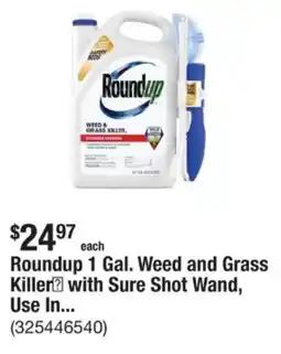 The Home Depot Roundup 1 Gal. Weed and Grass Killer? with Sure Shot Wand, offer