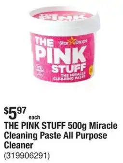 The Home Depot THE PINK STUFF 500g Miracle Cleaning Paste All Purpose Cleaner offer