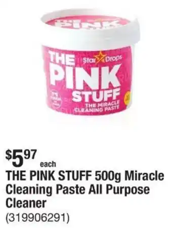 The Home Depot THE PINK STUFF 500g Miracle Cleaning Paste All Purpose Cleaner offer
