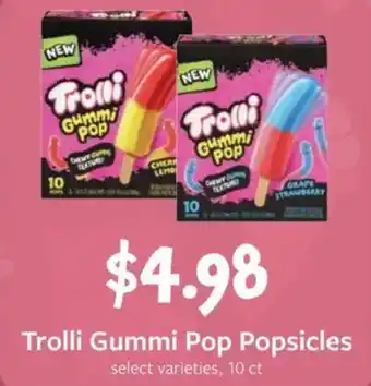 Fareway Trolli gummi pop popsicles offer